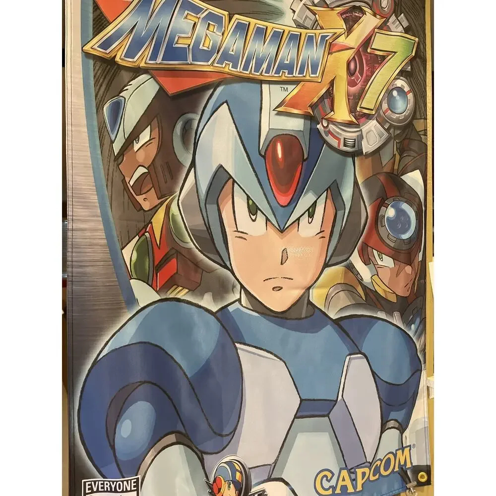 PS2 Mega Man X7 5' Flag Banner Poster / Sony PlayStation 2 Capcom